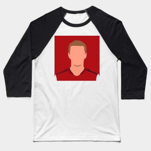 Martin Ødegaard Minimalistic Face Art Baseball T-Shirt